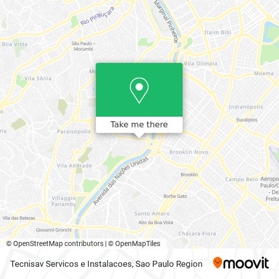 Tecnisav Servicos e Instalacoes map