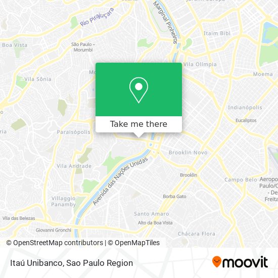 Itaú Unibanco map