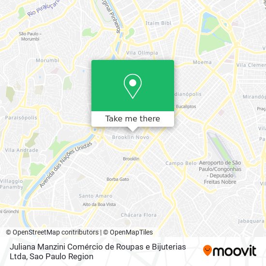Juliana Manzini Comércio de Roupas e Bijuterias Ltda map