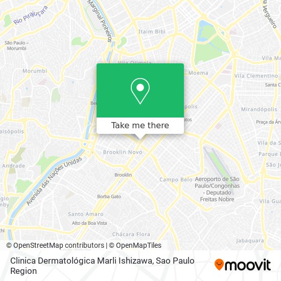Clinica Dermatológica Marli Ishizawa map
