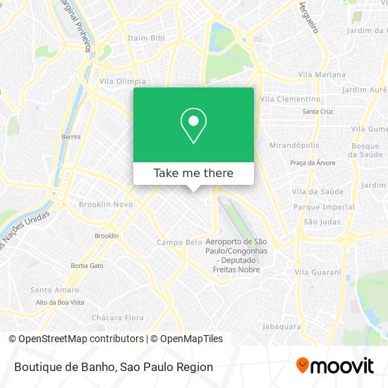 Mapa Boutique de Banho