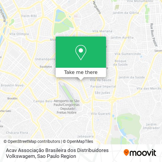 Mapa Acav Associação Brasileira dos Distribuidores Volkswagem