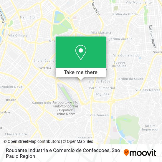 Roupante Industria e Comercio de Confeccoes map