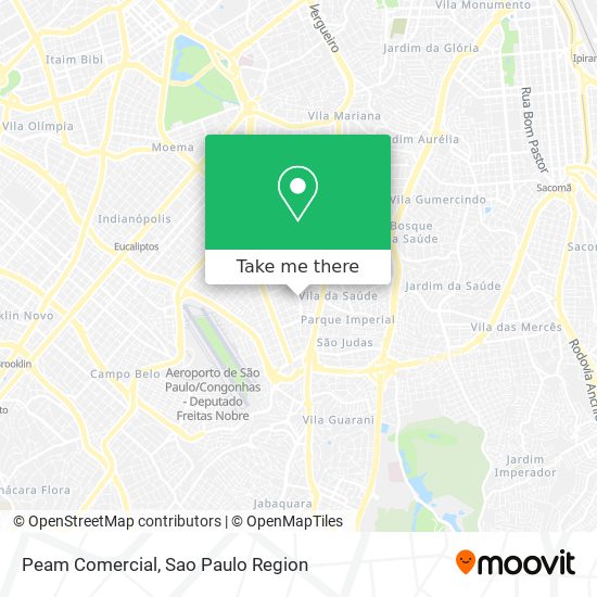 Peam Comercial map