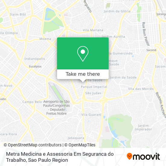 Mapa Metra Medicina e Assessoria Em Seguranca do Trabalho