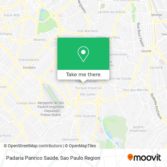 Padaria Panrico Saúde map