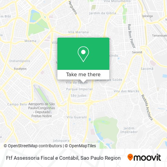 Mapa Ftf Assessoria Fiscal e Contábil