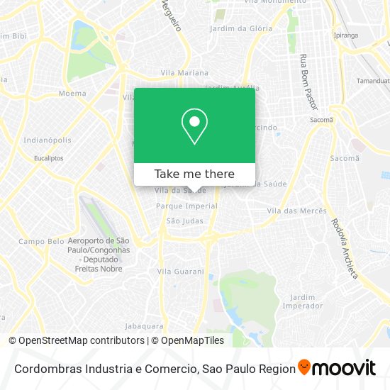 Cordombras Industria e Comercio map