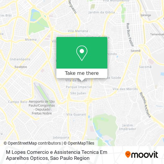 Mapa M Lopes Comercio e Assistencia Tecnica Em Aparelhos Opticos