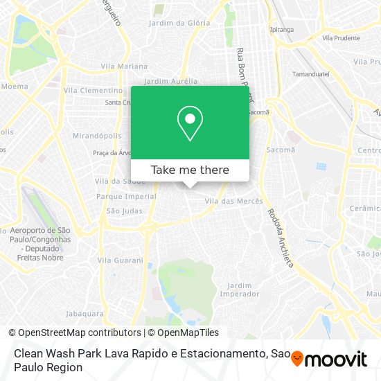 Clean Wash Park Lava Rapido e Estacionamento map