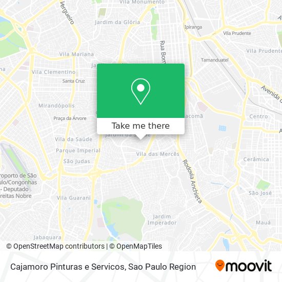 Mapa Cajamoro Pinturas e Servicos