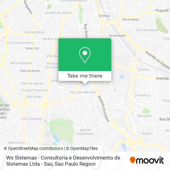 Mapa Ws Sistemas - Consultoria e Desenvolvimento de Sistemas Ltda - Saú