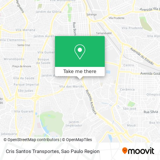 Mapa Cris Santos Transportes