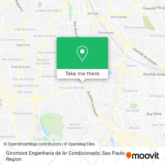 Mapa Giromont Engenharia de Ar Condicionado