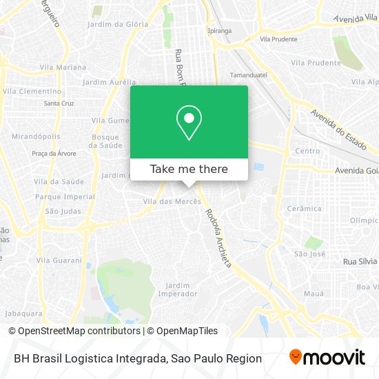 BH Brasil Logistica Integrada map