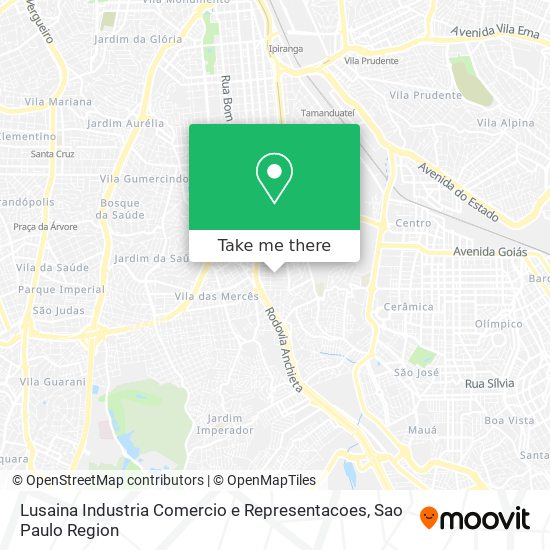 Mapa Lusaina Industria Comercio e Representacoes