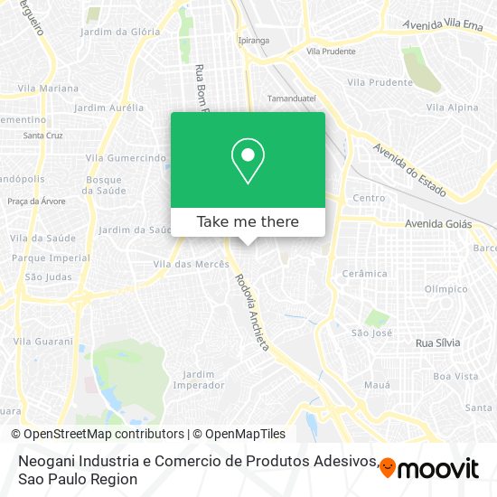 Neogani Industria e Comercio de Produtos Adesivos map