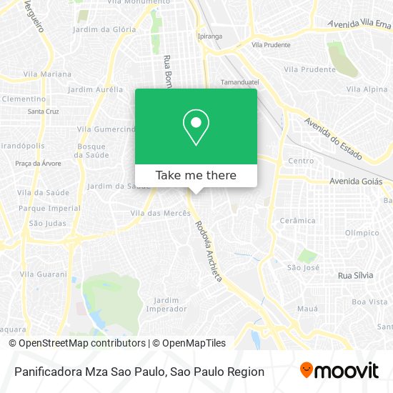 Panificadora Mza Sao Paulo map