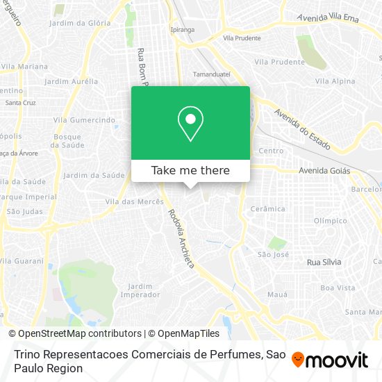 Trino Representacoes Comerciais de Perfumes map