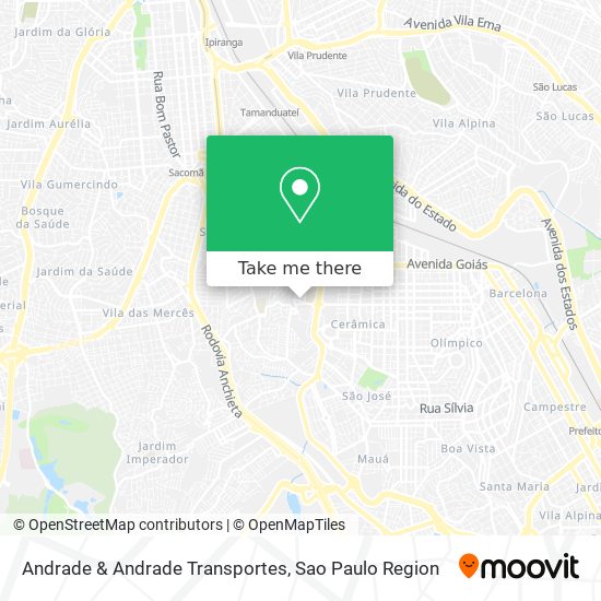 Andrade & Andrade Transportes map