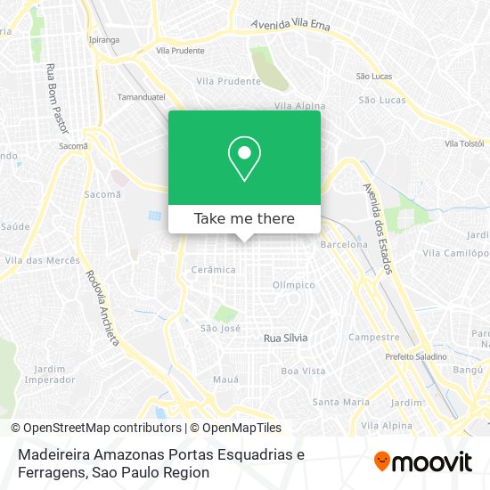 Madeireira Amazonas Portas Esquadrias e Ferragens map