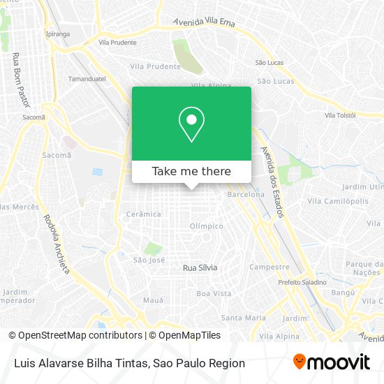 Luis Alavarse Bilha Tintas map