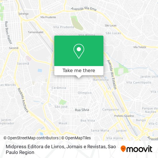 Midpress Editora de Livros, Jornais e Revistas map