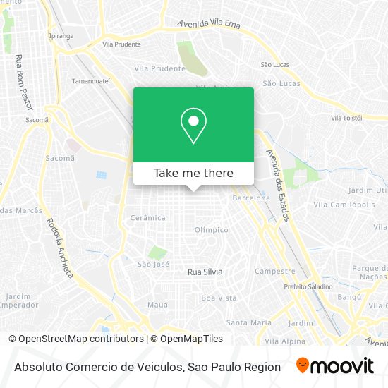 Absoluto Comercio de Veiculos map