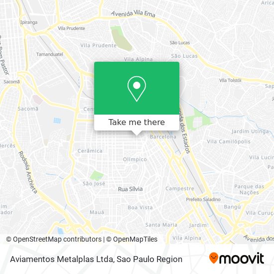 Mapa Aviamentos Metalplas Ltda