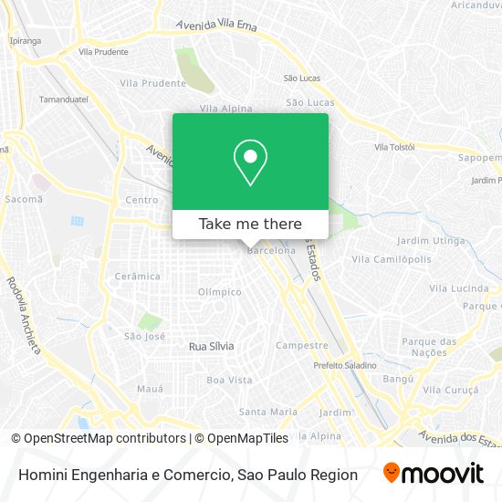 Homini Engenharia e Comercio map