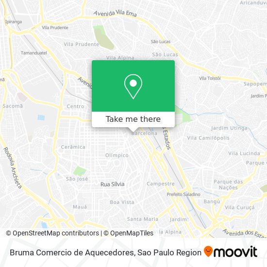 Bruma Comercio de Aquecedores map