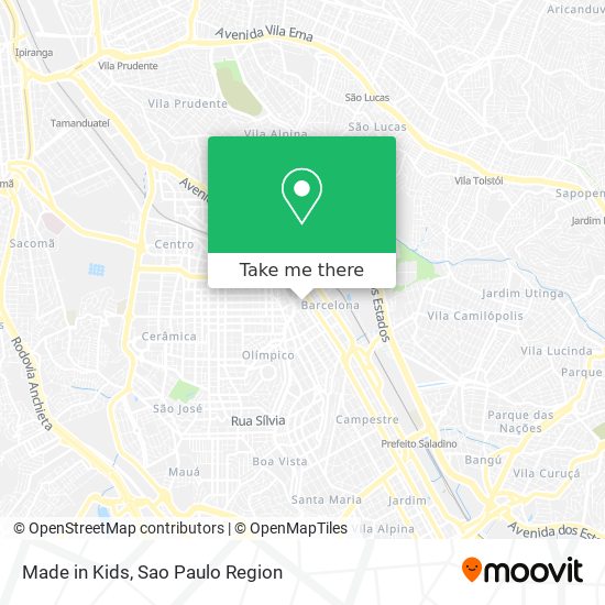 Made in Kids map