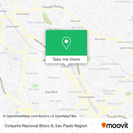 Conjunto Nacional Bloco B map