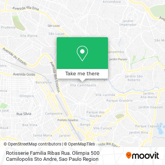 Rotisserie Familia Ribas Rua. Olimpia 500 Camilopolis Sto Andre map