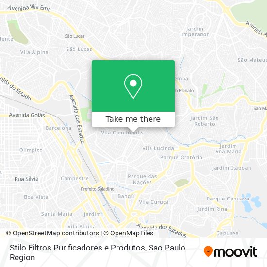 Mapa Stilo Filtros Purificadores e Produtos