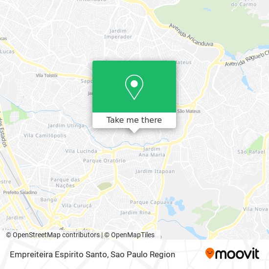 Mapa Empreiteira Espirito Santo