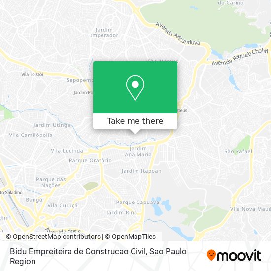 Bidu Empreiteira de Construcao Civil map