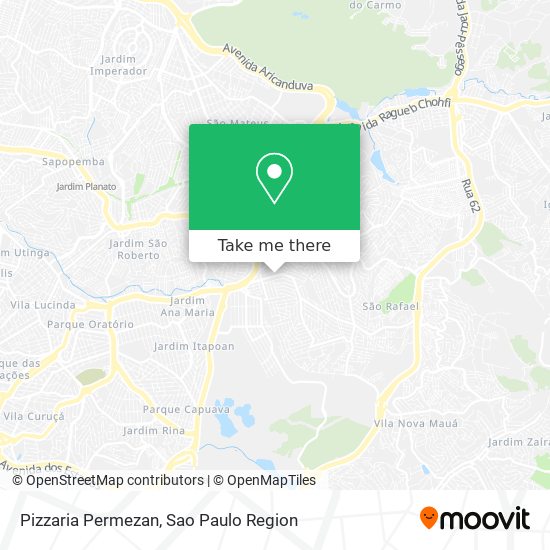 Mapa Pizzaria Permezan