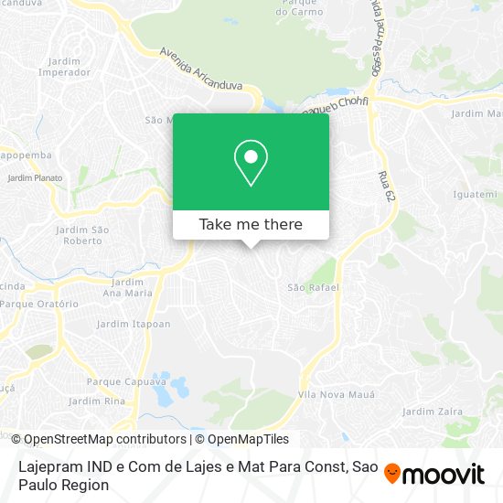 Lajepram IND e Com de Lajes e Mat Para Const map