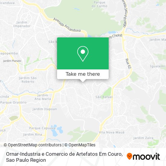 Ornar-Industria e Comercio de Artefatos Em Couro map