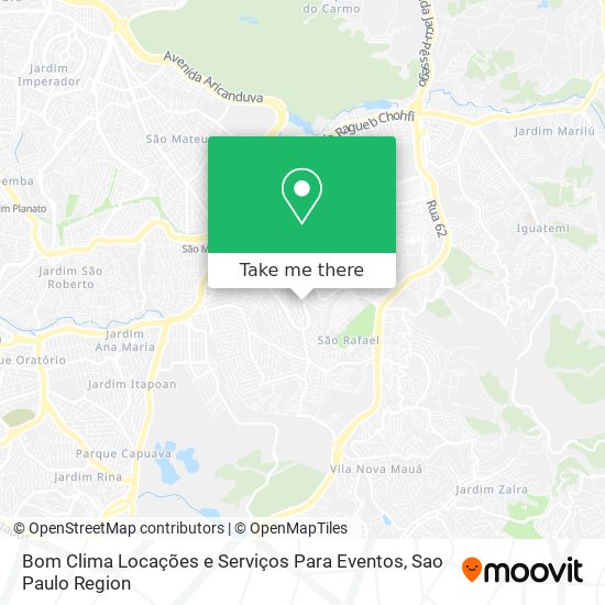 Mapa Bom Clima Locações e Serviços Para Eventos