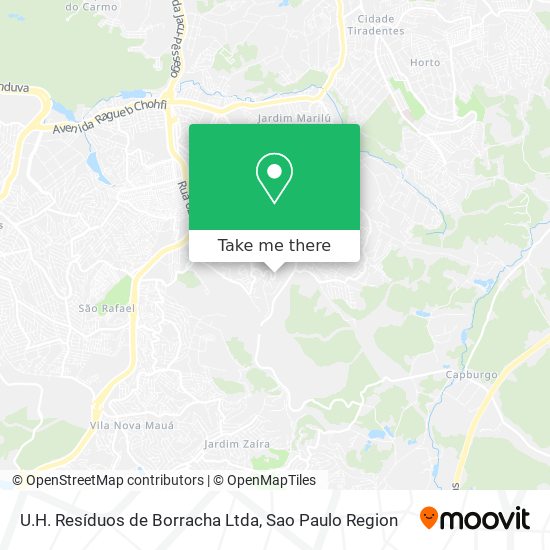 U.H. Resíduos de Borracha Ltda map