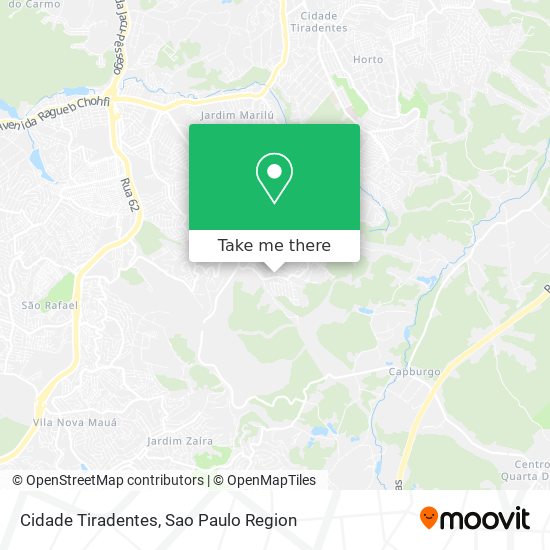 Cidade Tiradentes map