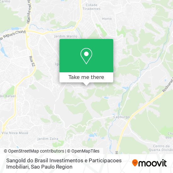 Sangold do Brasil Investimentos e Participacoes Imobiliari map