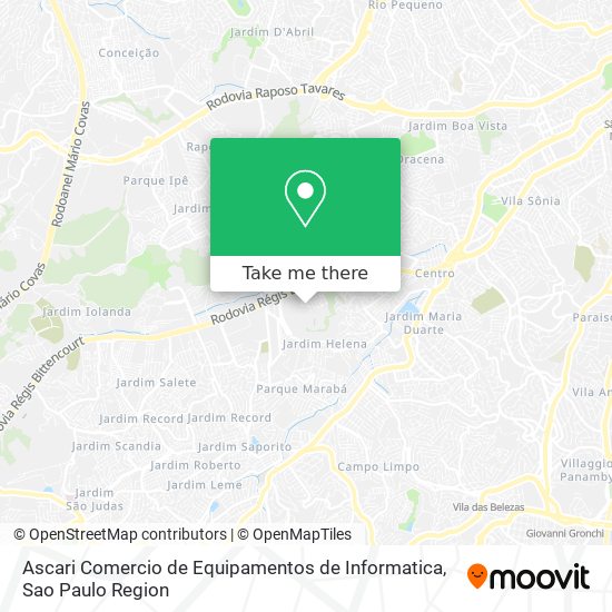 Ascari Comercio de Equipamentos de Informatica map