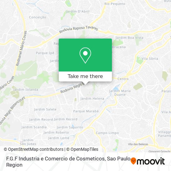 F.G.F Industria e Comercio de Cosmeticos map