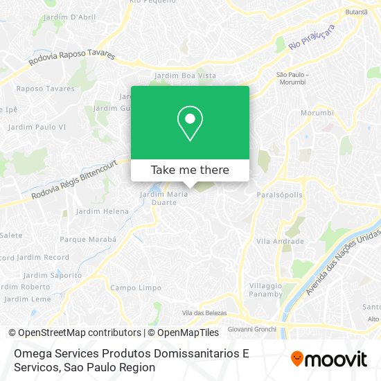 Omega Services Produtos Domissanitarios E Servicos map