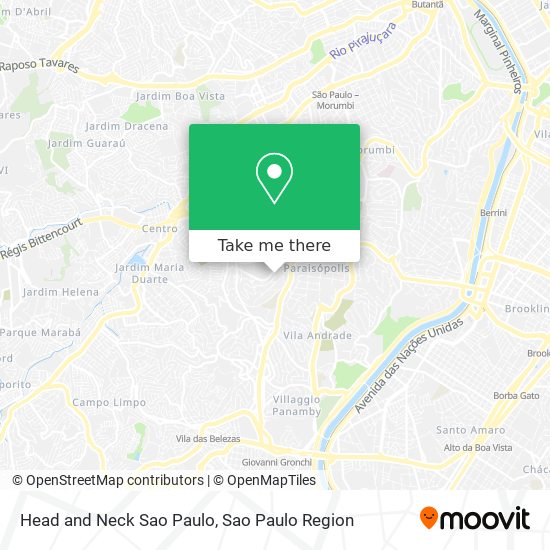 Head and Neck Sao Paulo map