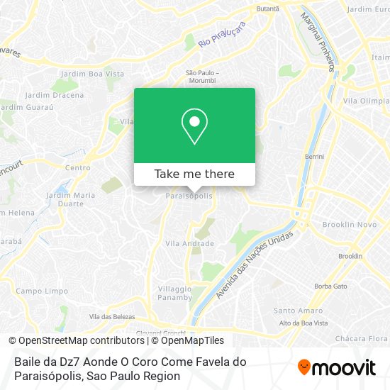 Baile da Dz7 Aonde O Coro Come Favela do Paraisópolis map