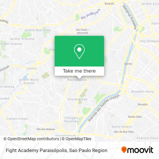 Fight Academy Paraisópolis map